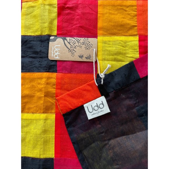 NWT UDD skirt with Dupatta set of 2 Yellow Black 96 x 32 in - Picture 11 of 11